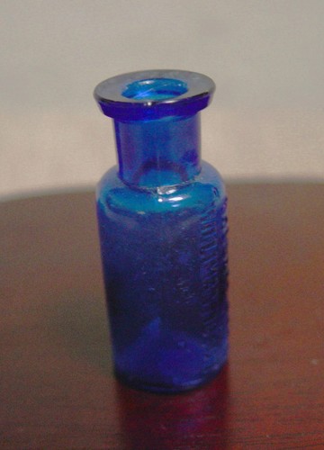 Antique vtg tiny - tiny, cobalt